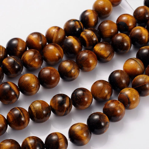 Tiger Eye Round Beads 12mm